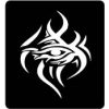 šablona za izradu airbrush ili glitter privremene tetovaže EYE OF HORUS TRIBAL (paket od 5 kom)